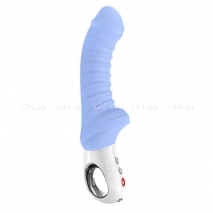 Ребристый вибратор для точки G Fun Factory TIGER Candy Blue (12 режимов)