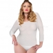 Телесное боди из микрофибры Leg Avenue Q-size0