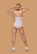 Белое боди с кружевом Julitta Teddy SM1