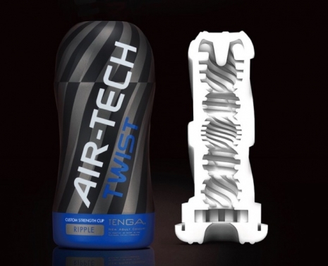 Многоразовый мастурбатор с регулировкой сжатия Air-Tech Twist Ripple