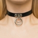 Кожаный чокер с кольцами Bijoux Pour Toi0