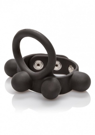 Эрекционное кольцо с утяжелителем мошонки C-ring Ball Stretcher (57 грамм)