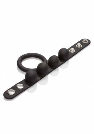 Эрекционное кольцо с утяжелителем мошонки C-ring Ball Stretcher (57 грамм)