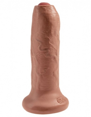 Фаллос на присоске с подвижной крайней плотью Uncut Cock 6''