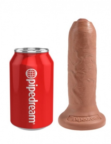 Фаллос на присоске с подвижной крайней плотью Uncut Cock 6''