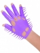 Перчатка для чувственного массажа Neon Luv Glove фиолетовая1
