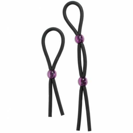 Эрекционное лассо 2 шт Silicone Cock Ties