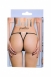 Трусики черные с сердечком и стразами Joli Lillian, OneSize2
