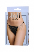 Трусики черные со стразами и украшением сбоку Joli Candice, OneSize