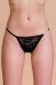 Трусики черные с сердечком из страз Joli Jamie, OneSize1