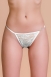 Трусики белые с сердечком из страз Joli Jamie, OneSize1