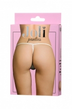 Трусики белые с украшением из страз Joli Gina, OneSize
