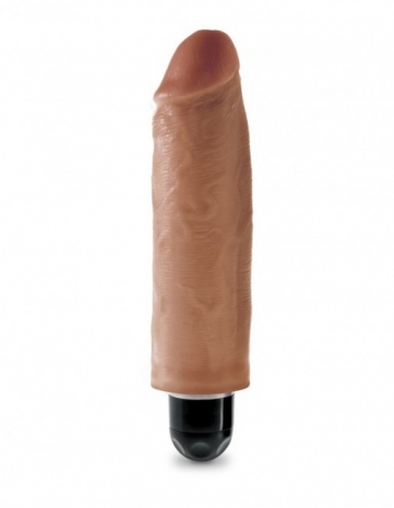 Вибратор реалистичный King Cock 6'' Vibrating Stiffy (многоскоростная вибрация)
