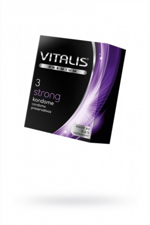 Презервативы сверхпрочные VITALIS Premium Strong (3 шт)