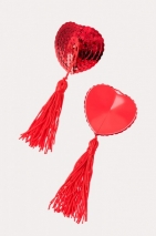Пестис сердечки из пайеток красные Erolanta