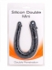 Черный двойной фаллос Silicone Double Mini0