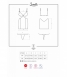 Коротенькая облегающая сорочка с кружевом и вырезами Swanita Chemise SM6