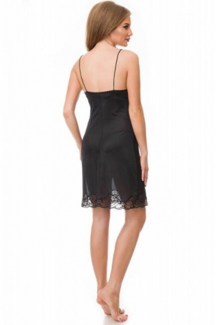 Черная сорочка с кружевом SOTTOVESTE 570 размер 6 (XXL/52)