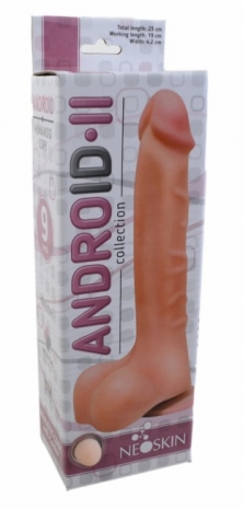 Длинный реалистичный фаллос на присоске ANDROID II 9'' (вторая кожа)