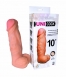 Большая реалистичная насадка для страпон-трусиков UNI Cock 10'' (вторая кожа)0