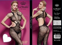 Черный фантазийный комбинезон Le Shali SL