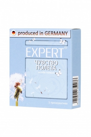 Тонкие презервативы EXPERT  "Чувство полета" (3 шт)