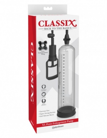 Большая поршневая вакуумная помпа Classix XL Penis Enlargement Pump