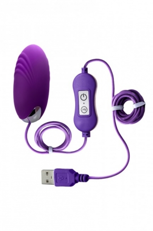 Мощное вибро-яйцо SHELLY с USB-проводом (20 режимов)