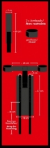 Сбруя на предплечья с фиксацией рук Bad Kitty Torso Restraints