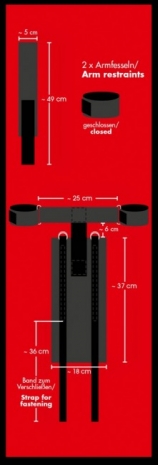 Сбруя на предплечья с фиксацией рук Bad Kitty Torso Restraints