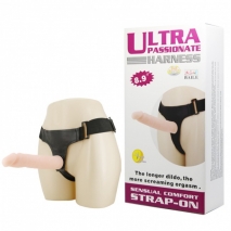 Страпон с длинным гнущимся фаллосом Ultra Passionate Harness
