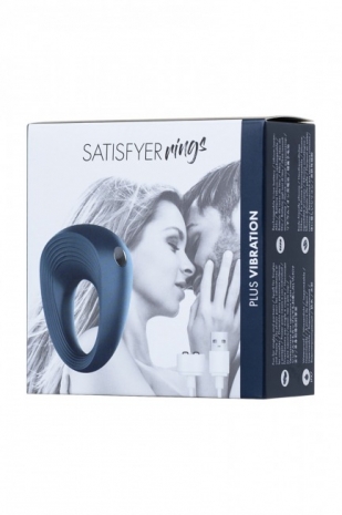 Перезаряжаемое эрекционное кольцо с вибрацией Satisfyer Rings (10 режимов)