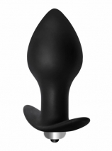 Анальная силиконовая пробка с вибрацией Bulb Anal Plug (7 режимов)