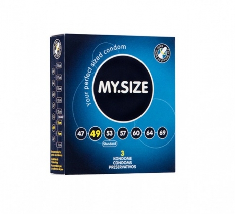 Презервативы латексные MY.SIZE ширина 49 мм (3 шт)