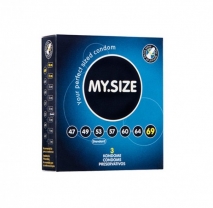 Презервативы латексные MY.SIZE ширина 69 мм (3 шт)