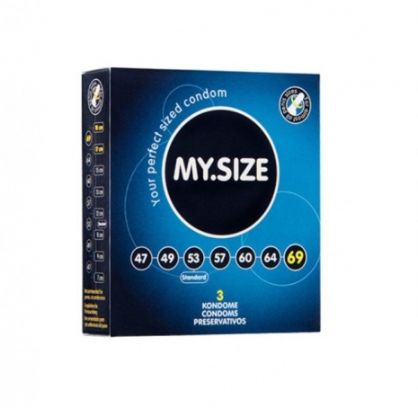 Презервативы латексные MY.SIZE ширина 69 мм (3 шт)