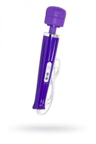 Фиолетовый вибромассажер на проводе Magic Wand Massager (10 режимов)