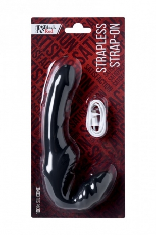Перезаряжаемый мощный безремневой страпон Strapless Strap-on (3 мотора)