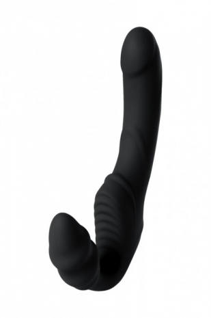 Перезаряжаемый мощный безремневой страпон Strapless Strap-on (3 мотора)