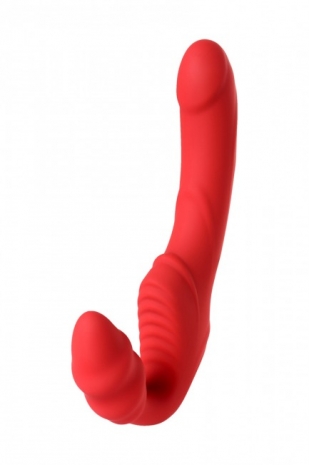 Перезаряжаемый мощный безремневой страпон Strapless Strap-on (3 мотора)
