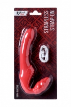 Перезаряжаемый мощный безремневой страпон Strapless Strap-on (3 мотора)
