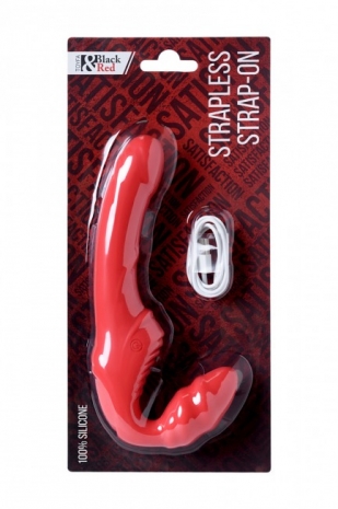 Перезаряжаемый мощный безремневой страпон Strapless Strap-on (3 мотора)