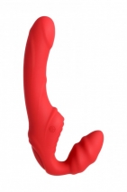 Перезаряжаемый мощный безремневой страпон Strapless Strap-on (3 мотора)