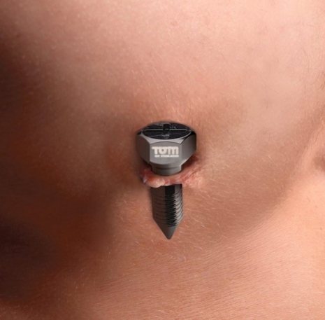 Магнитные зажимы на соски саморез Tom of Finland Screw U II Magnetic Nipple Clamps