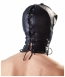 Маска-шлем с ошейником и молнией для полной сенсорной депривации Double Mask by fetish collection5