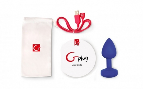 Маленькая анальная пробка с вибрацией на подзарядке Gvibe Gplug S (6 режимов)