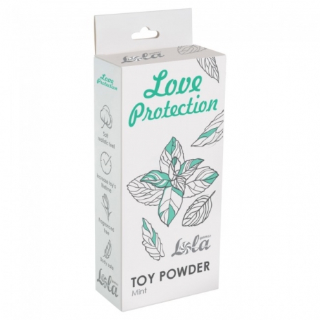 Ароматизированная пудра для игрушек Love Protection Мята (30 гр)