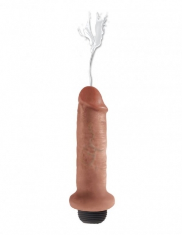 Фаллоимитатор с семяизвержением King Cock 6 Squirting Cock Tan