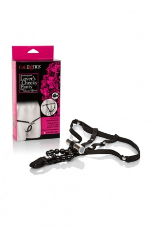 Стимулирующие трусики с перезаряжаемой вибро-пулей Rechargeable Lover's Cheeky Panty (3 скорости)