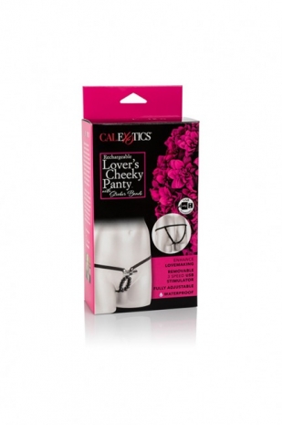 Стимулирующие трусики с перезаряжаемой вибро-пулей Rechargeable Lover's Cheeky Panty (3 скорости)